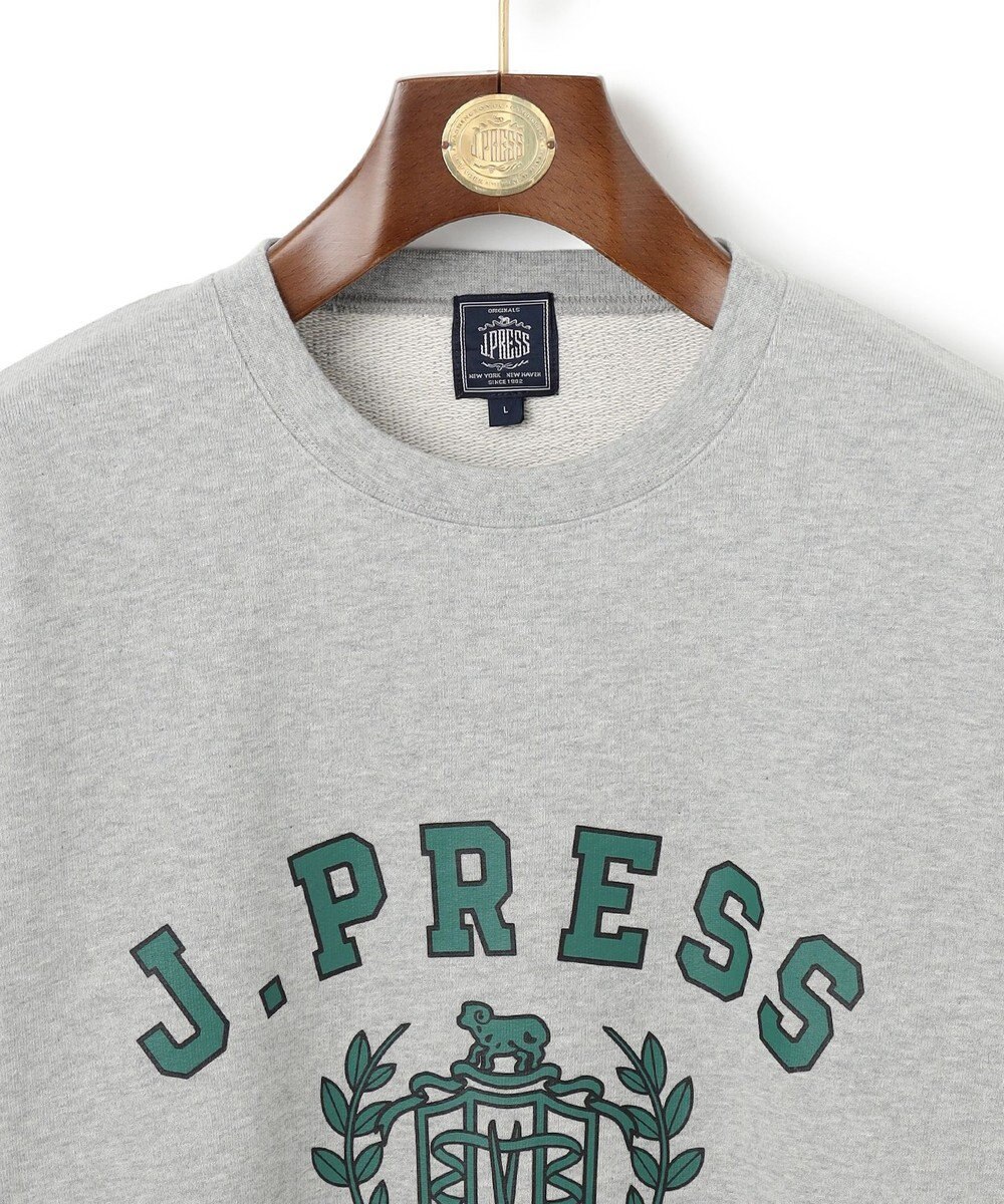 J.PRESS MEN 【J.PRESS ORIGINALS】【UNISEX】Supima Recycle Cotton CREST Logo Sweat 