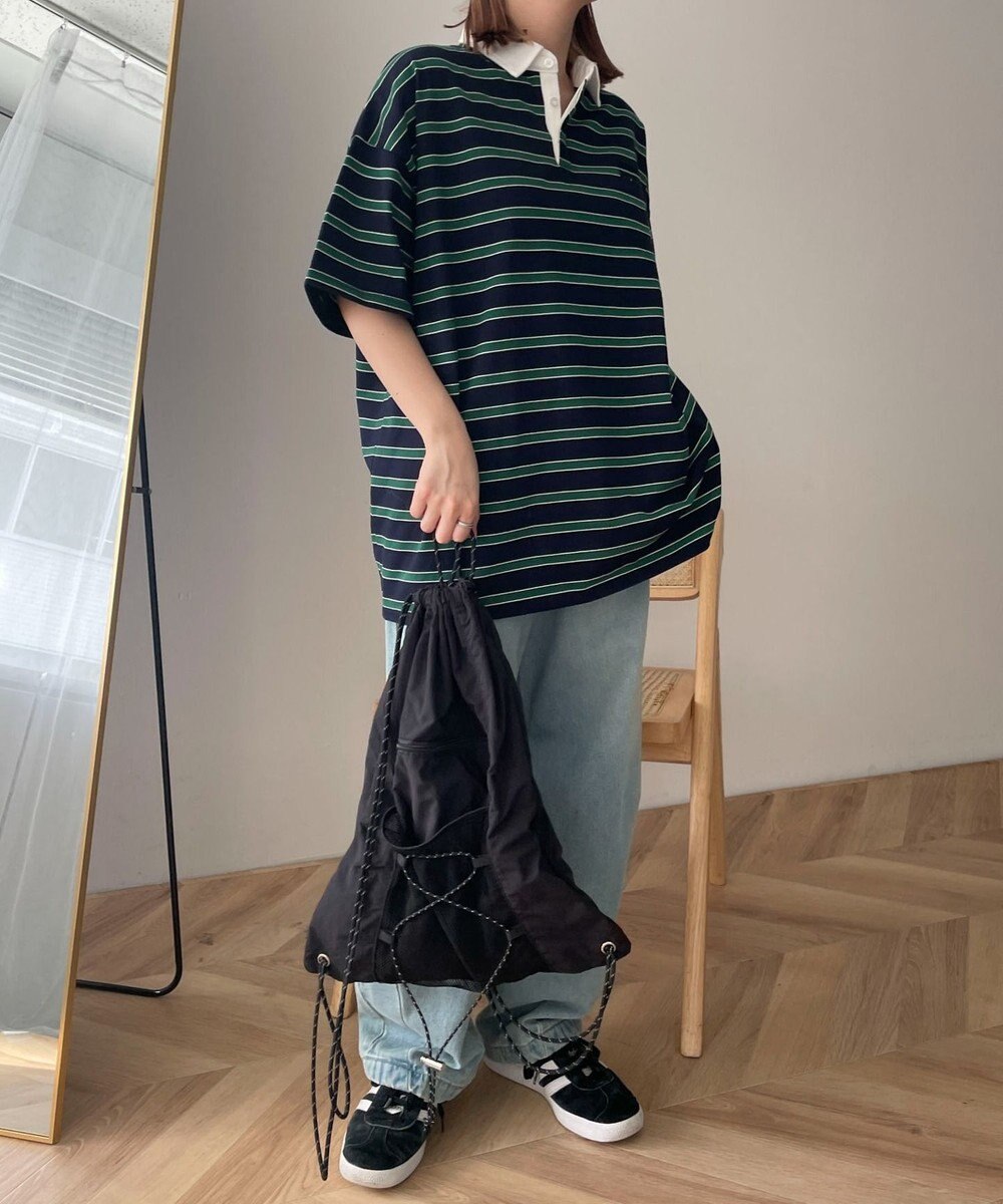 WEGO ボーダーラガーシャツ 