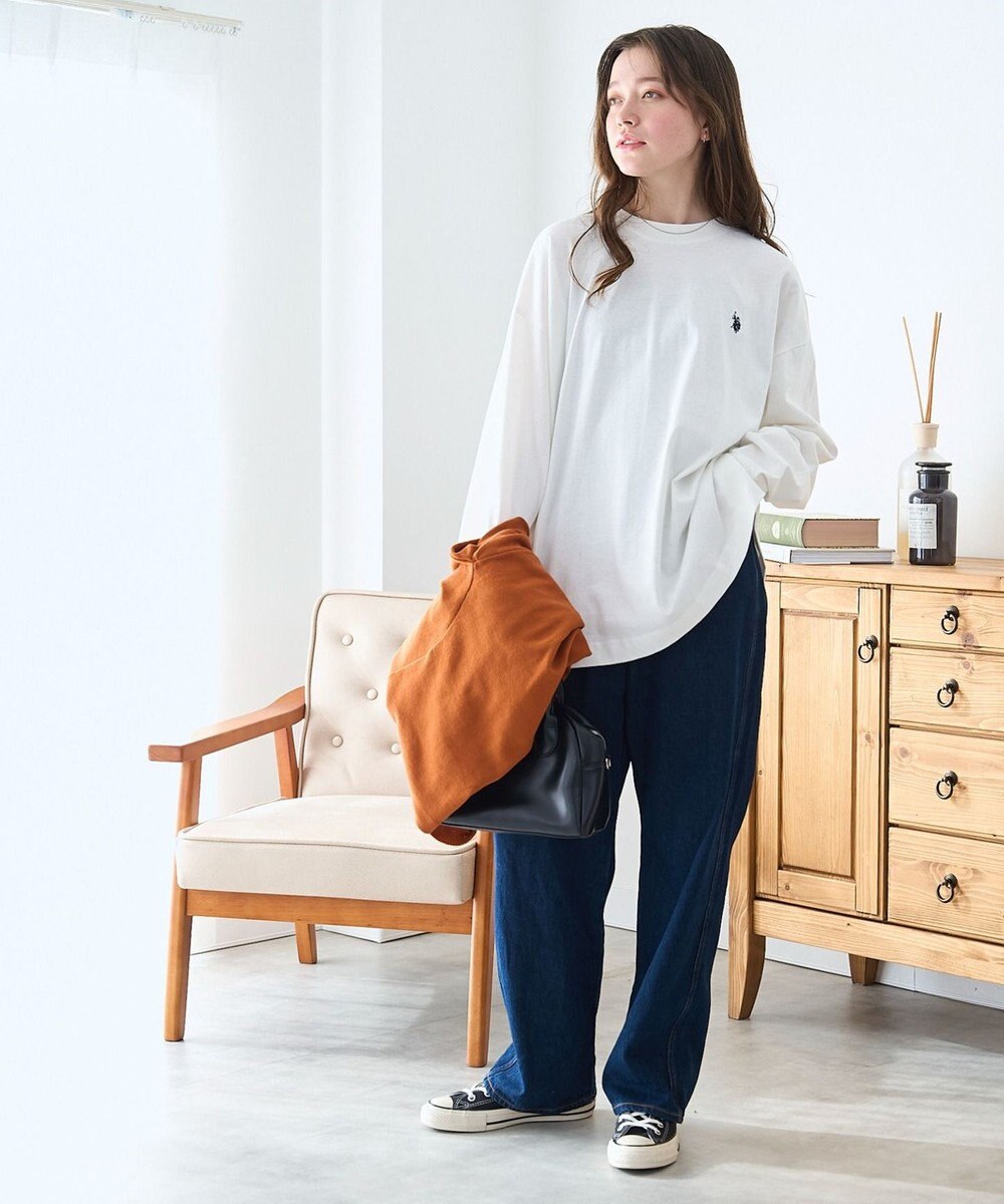 WEGO 【ユニセックス着用ITEM/MLサイズ展開】U.S. POLO ASSN.ワンポイント刺繍LST 