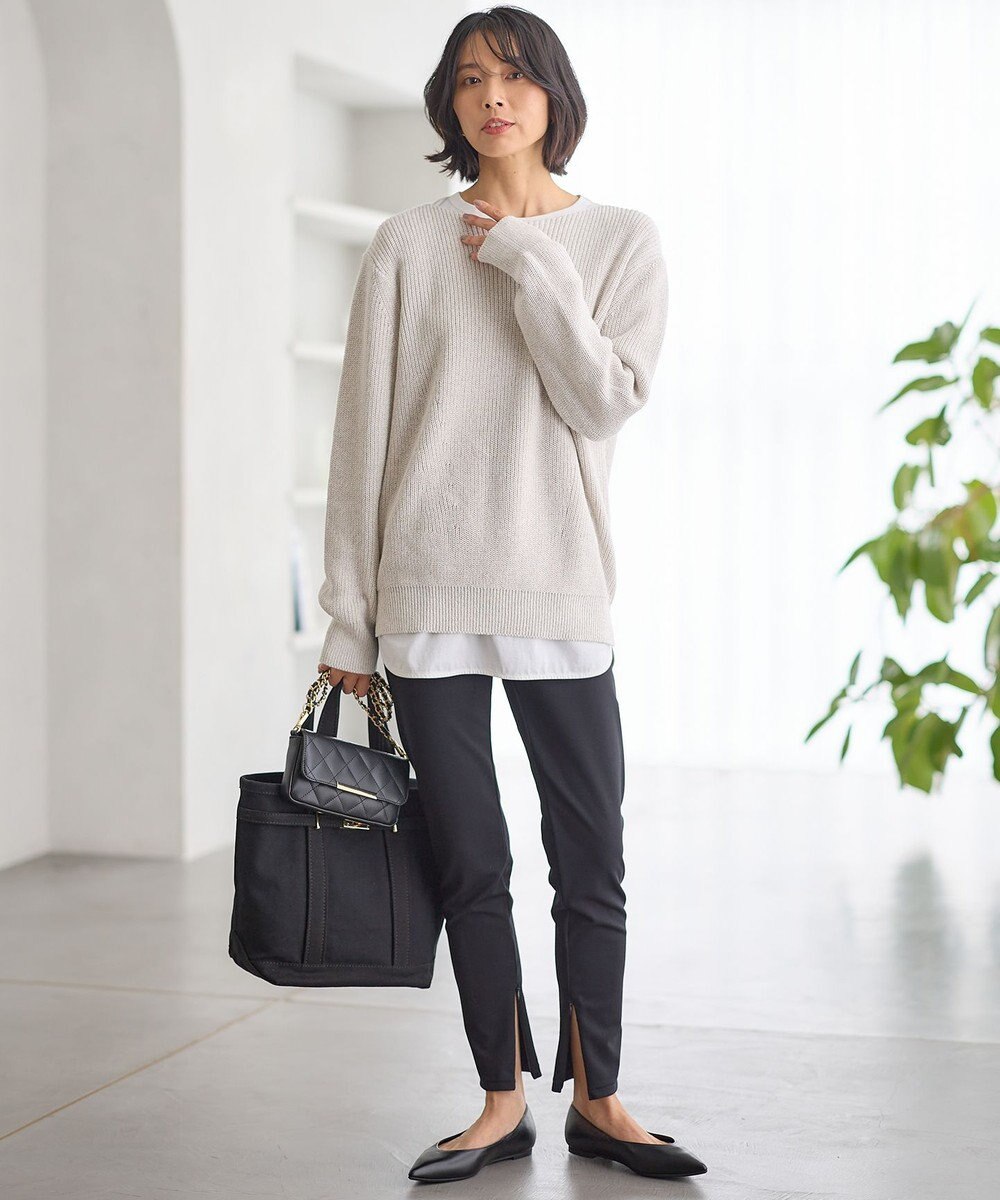 23区 【洗える】コットンギマ ボートネック ニット 