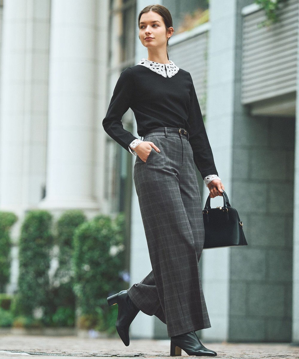 ANY SIS S レース襟 ニット 