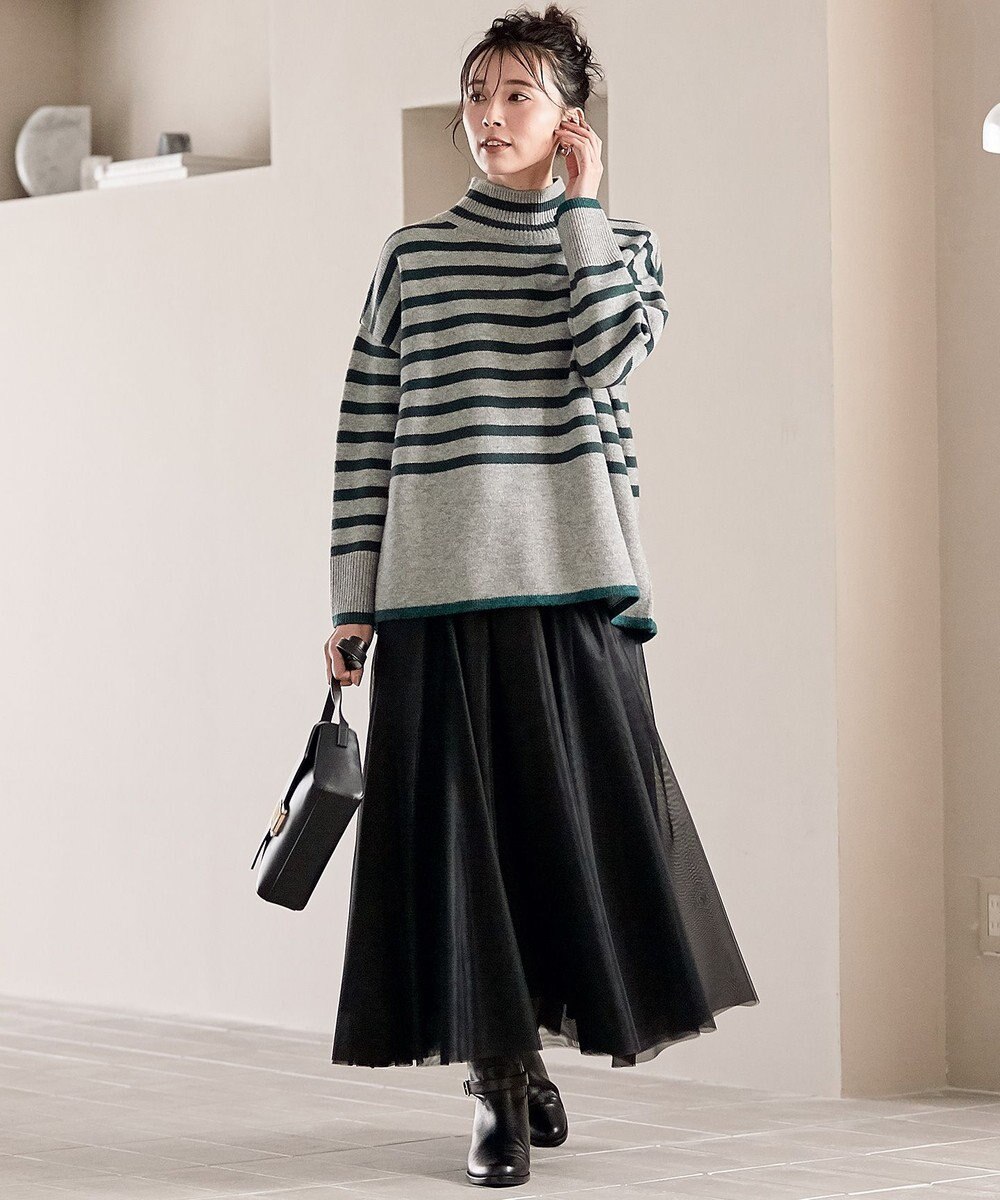 23区 【WEB限定/洗える】エアリーチュール スカート 