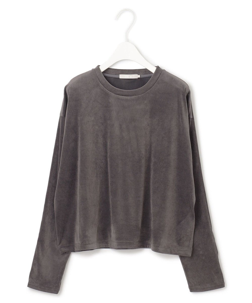 ICB L 【洗える】フロッキーベロア　プルオーバー 