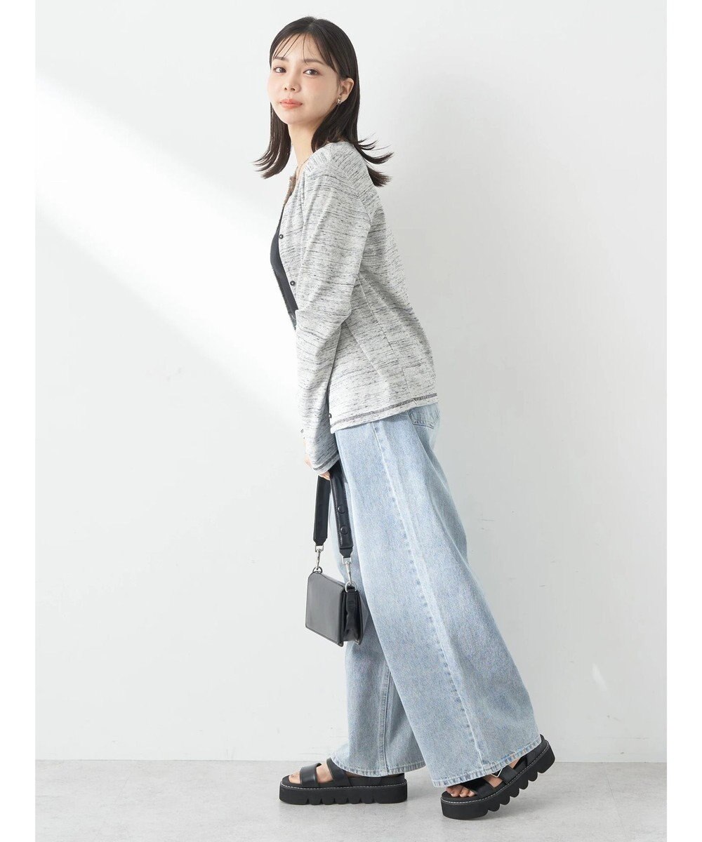 earth music&ecology メランジリブカーディガン（ｇｒａｙ） 