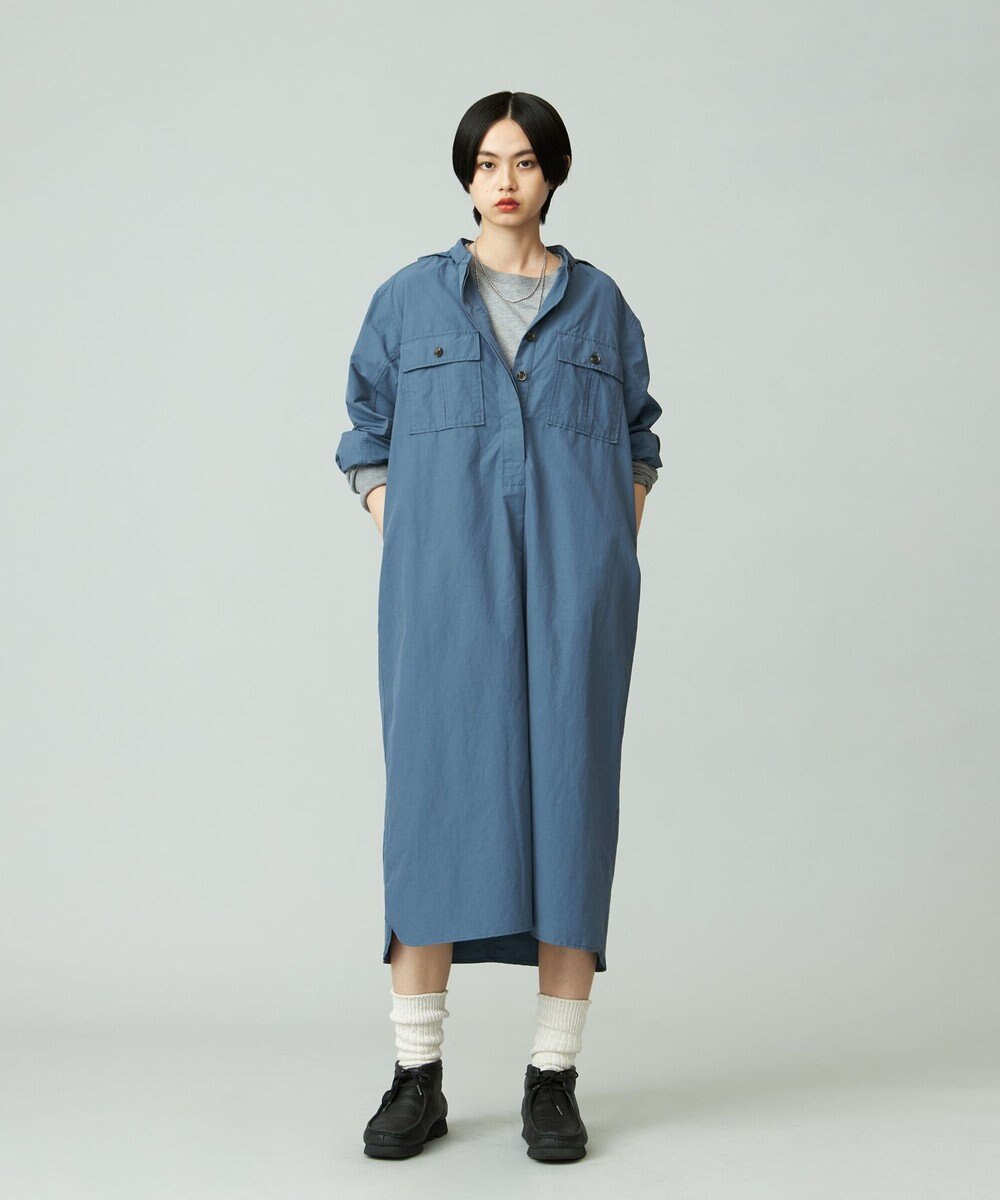 J.PRESS YORK STREET 【WOMEN】ミリタリーシャツワンピース 