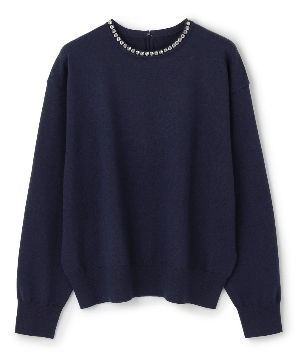 UNFILO ネックビジュー ニット 