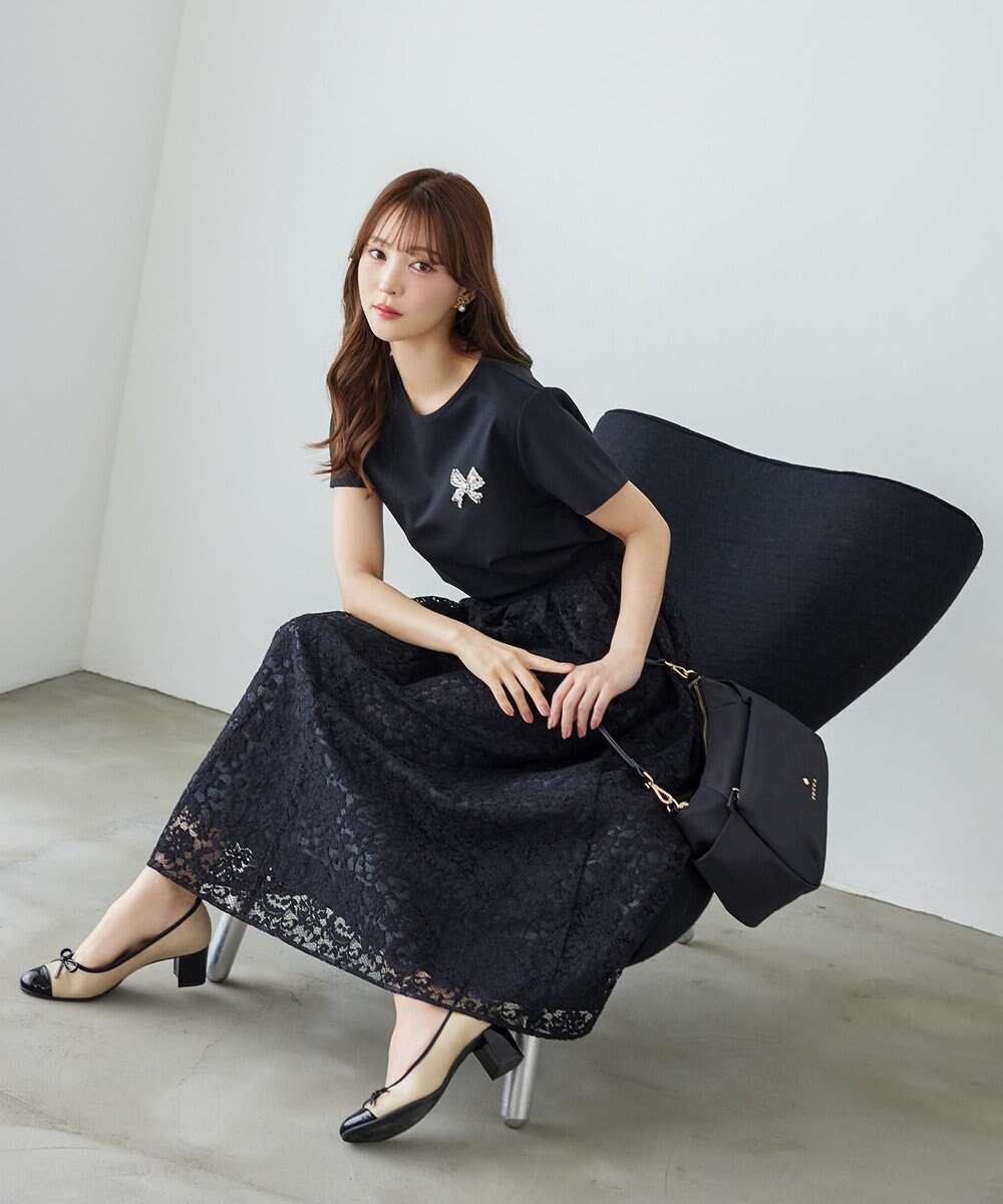 TOCCA 【美人百花掲載】BOW BIJOUX Tシャツ 