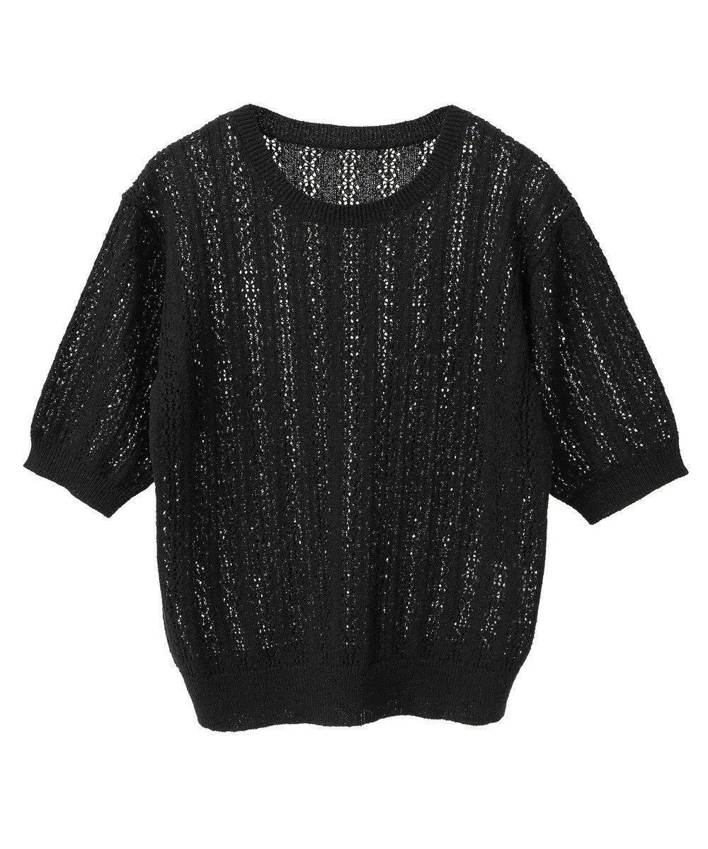 earth music&ecology 透かしニットプルオーバー 