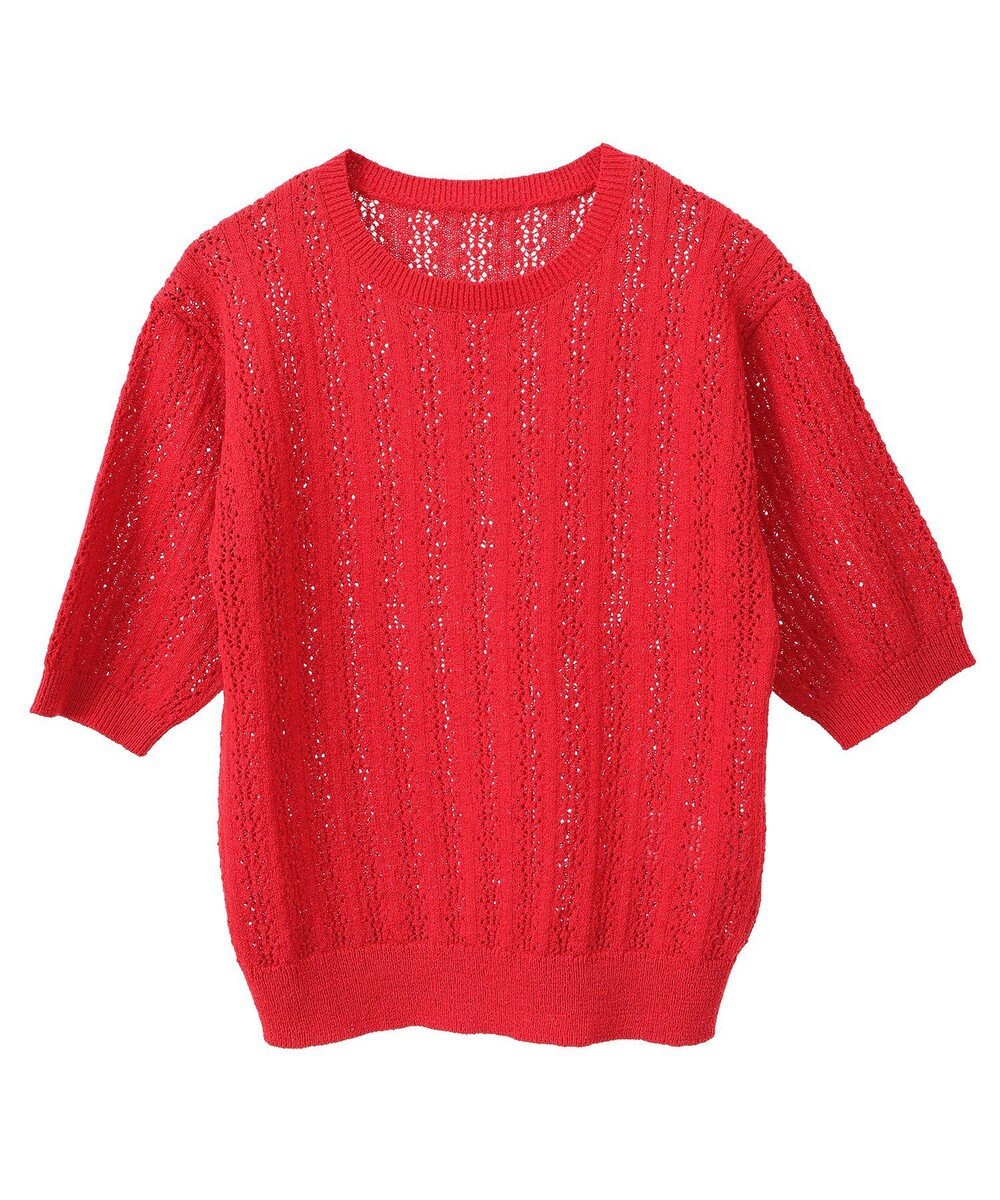 earth music&ecology 透かしニットプルオーバー 