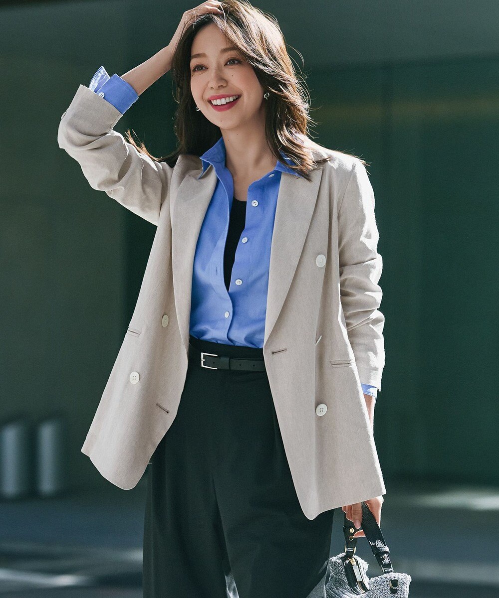 23区 【CLASSY.5月号掲載/洗える】CANCLINI ベーシック シャツ 