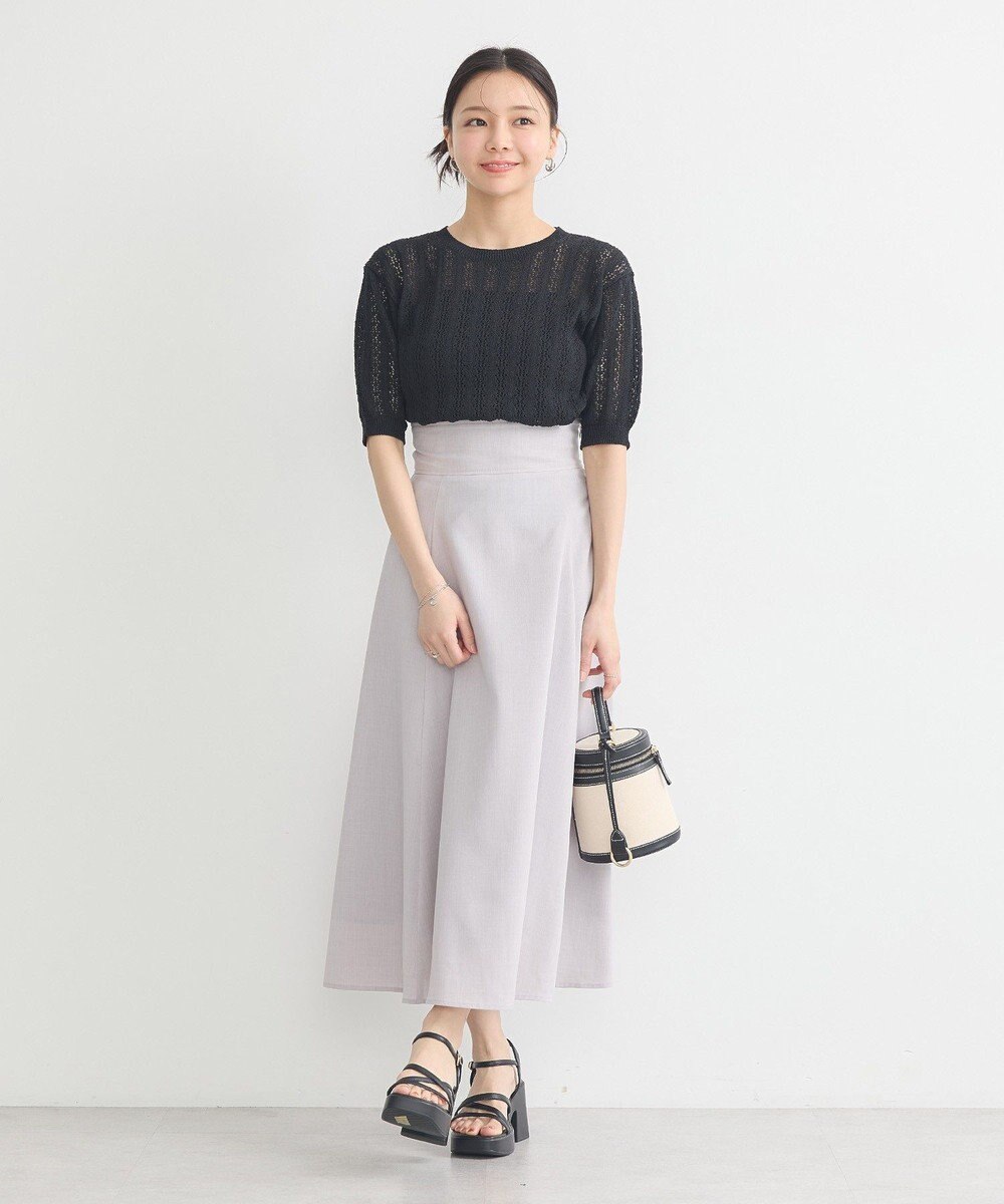 earth music&ecology 透かしニットプルオーバー 