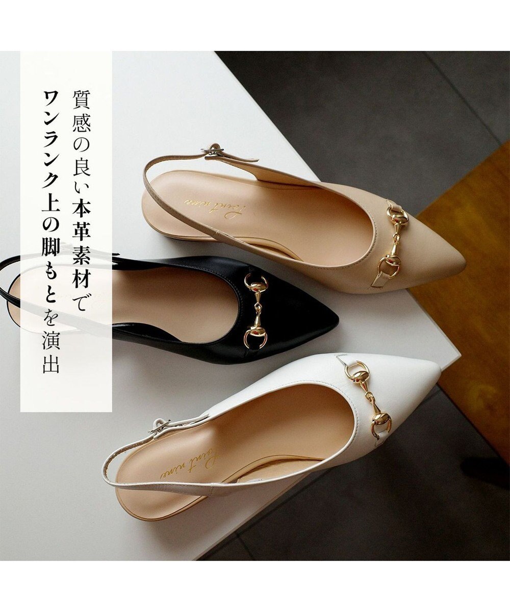 Pointer 日本製 本革ビット付きミュール 