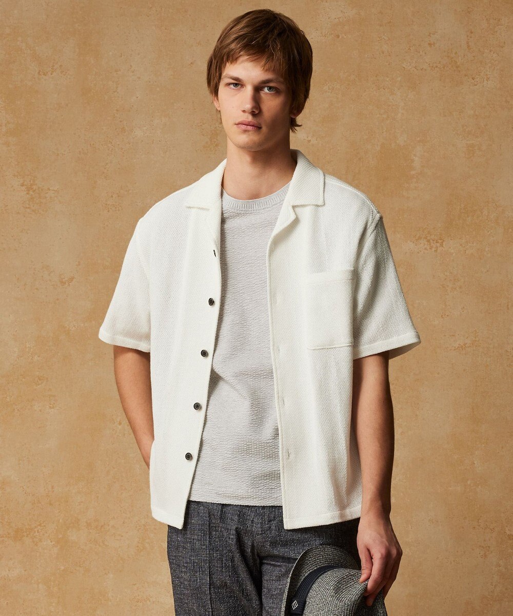 JOSEPH ABBOUD 【オーガニックコットン使用・日本製】JOEコットンサッカークルーネック Tシャツ 