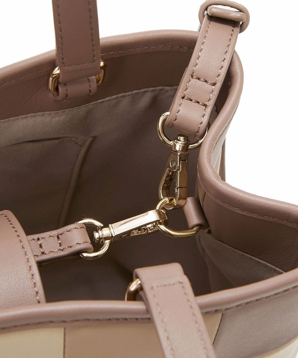 TOPKAPI 【TREASURE TOPKAPI】スムースレザー パッチワーク ショルダー付 トートバッグ 