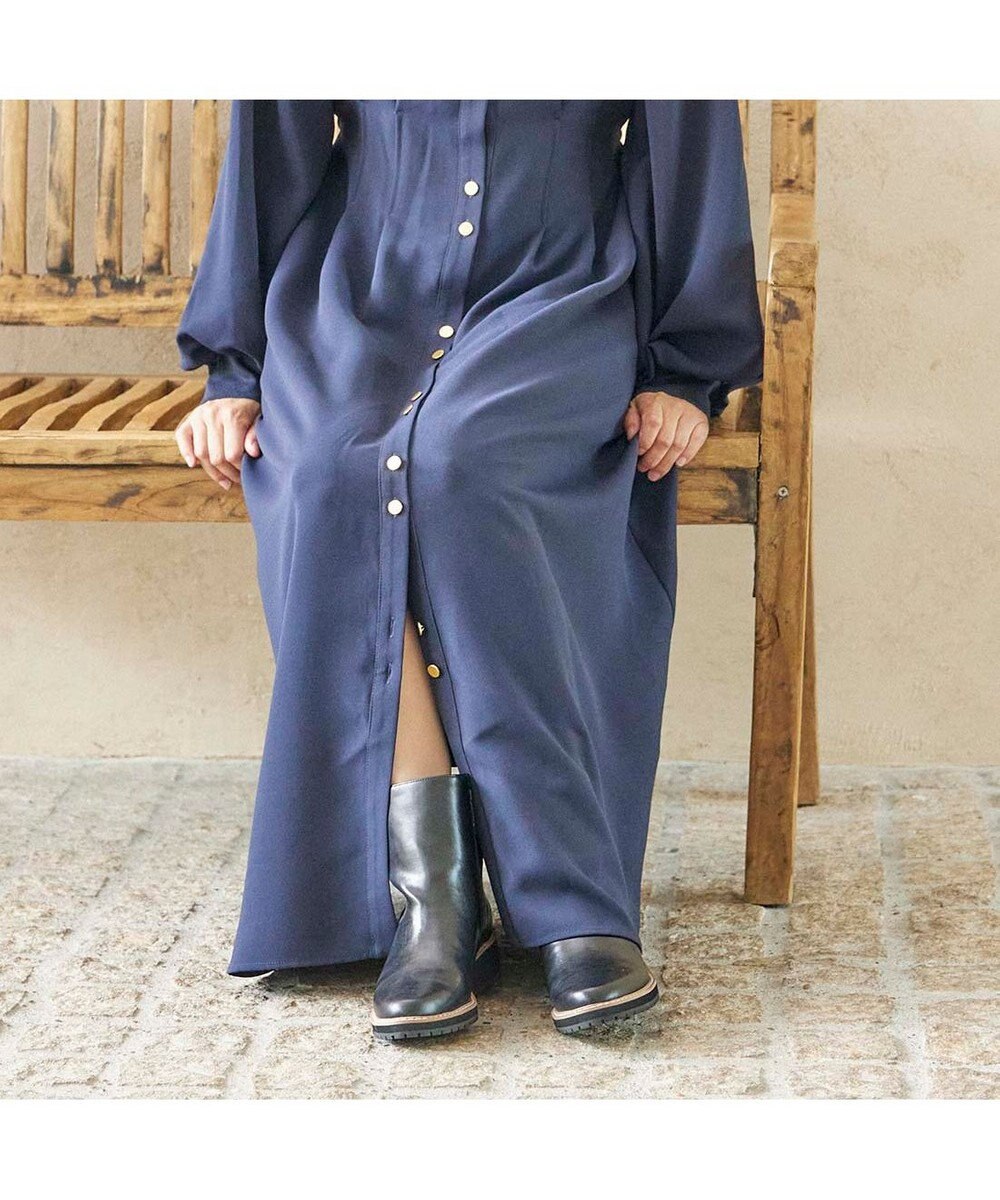 MODE ET JACOMO <carino>【レイン・スノー対応】ウエッジヒールショートブーツ 