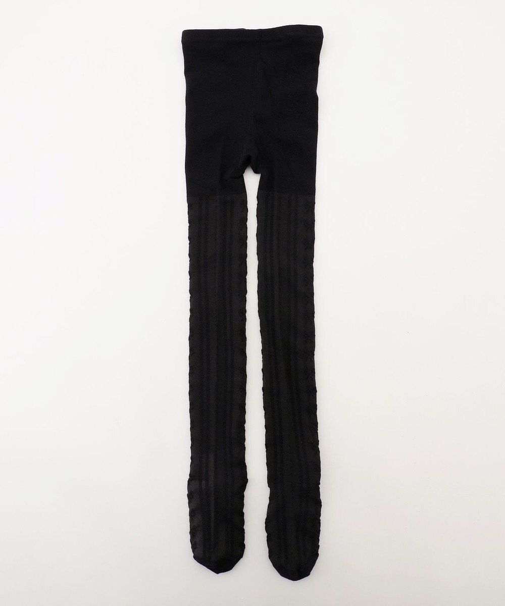 ANY KIDS リボン柄 ジャガードタイツ 