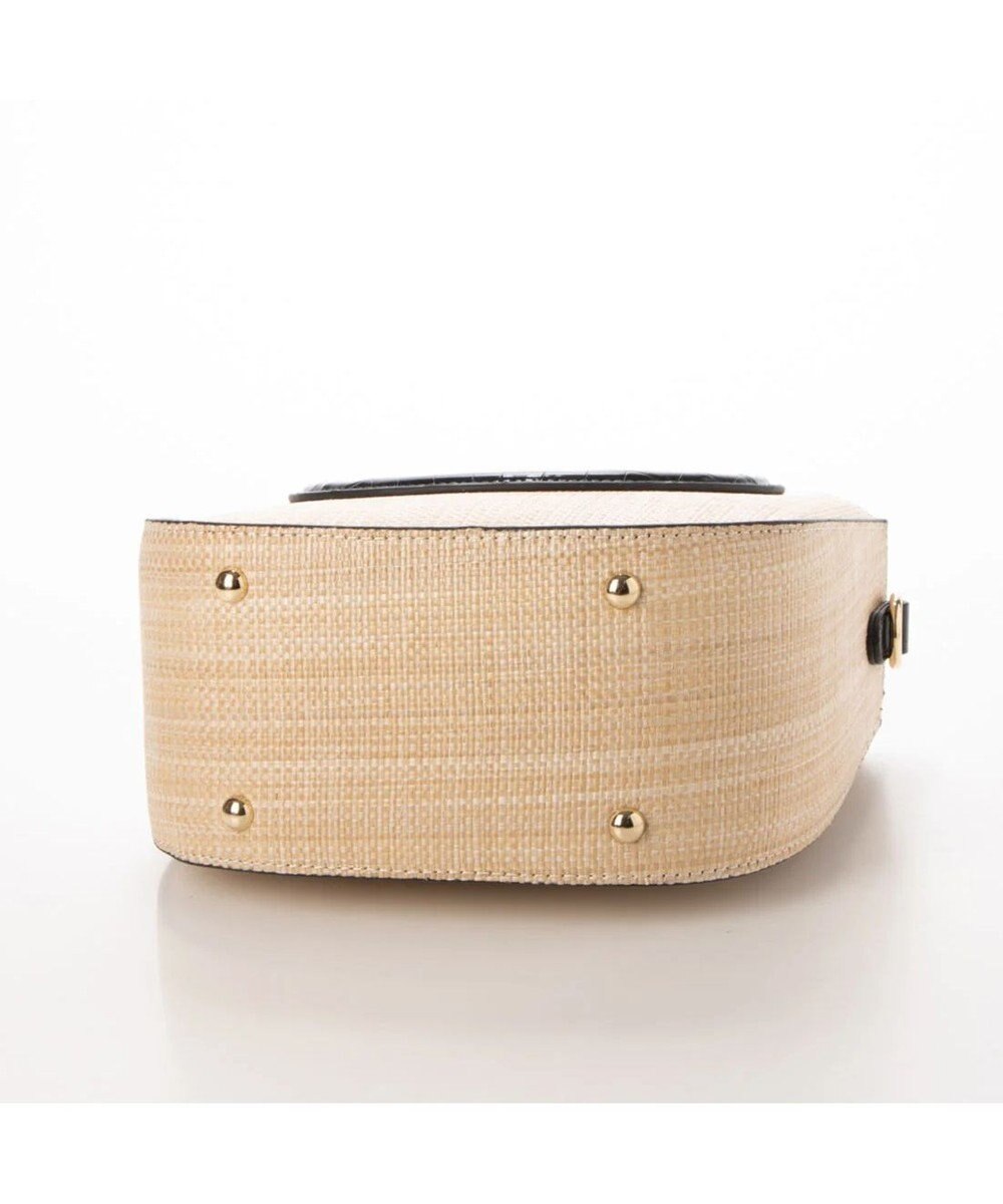 UNBILLION cachecache ポリプロピレンヒート×ビニール丸型2wayトートバッグ 