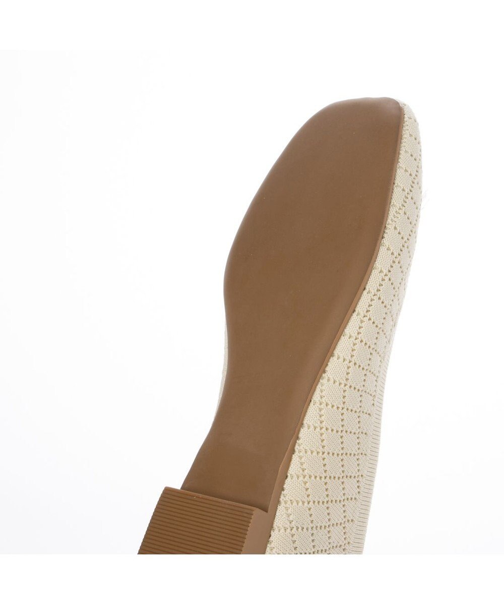 ing <ing>【サステナブル】２WAYスクエアトゥニットパンプス 