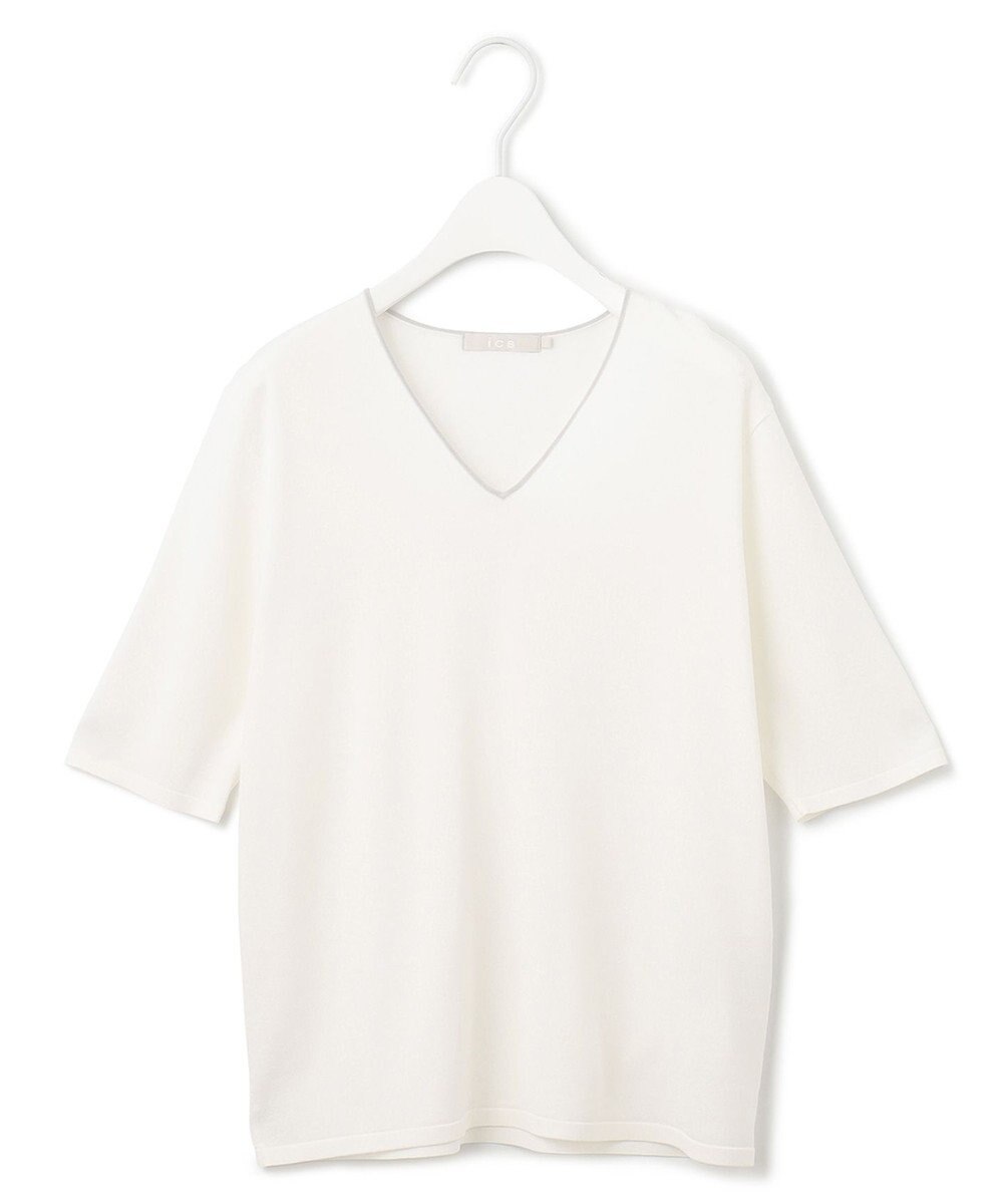 ICB L 【WEB限定カラーあり】 シンセティックハイゲージ 半袖ニット 