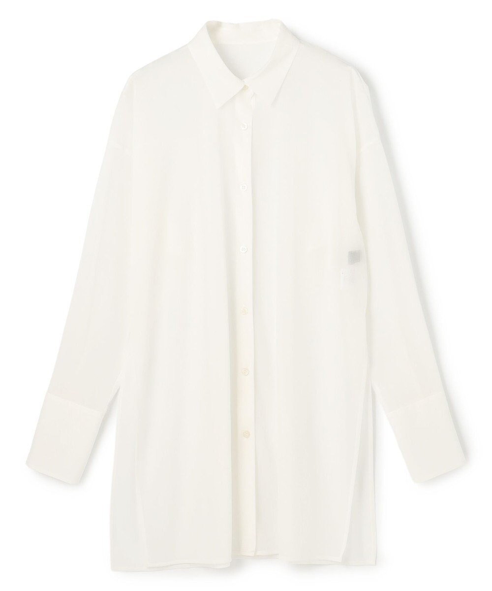 uncrave トリコットシフォン ロングシャツ 