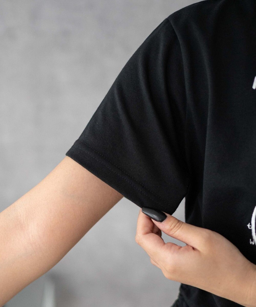 WEGO グラフィックショートサイドリボンドロストT 