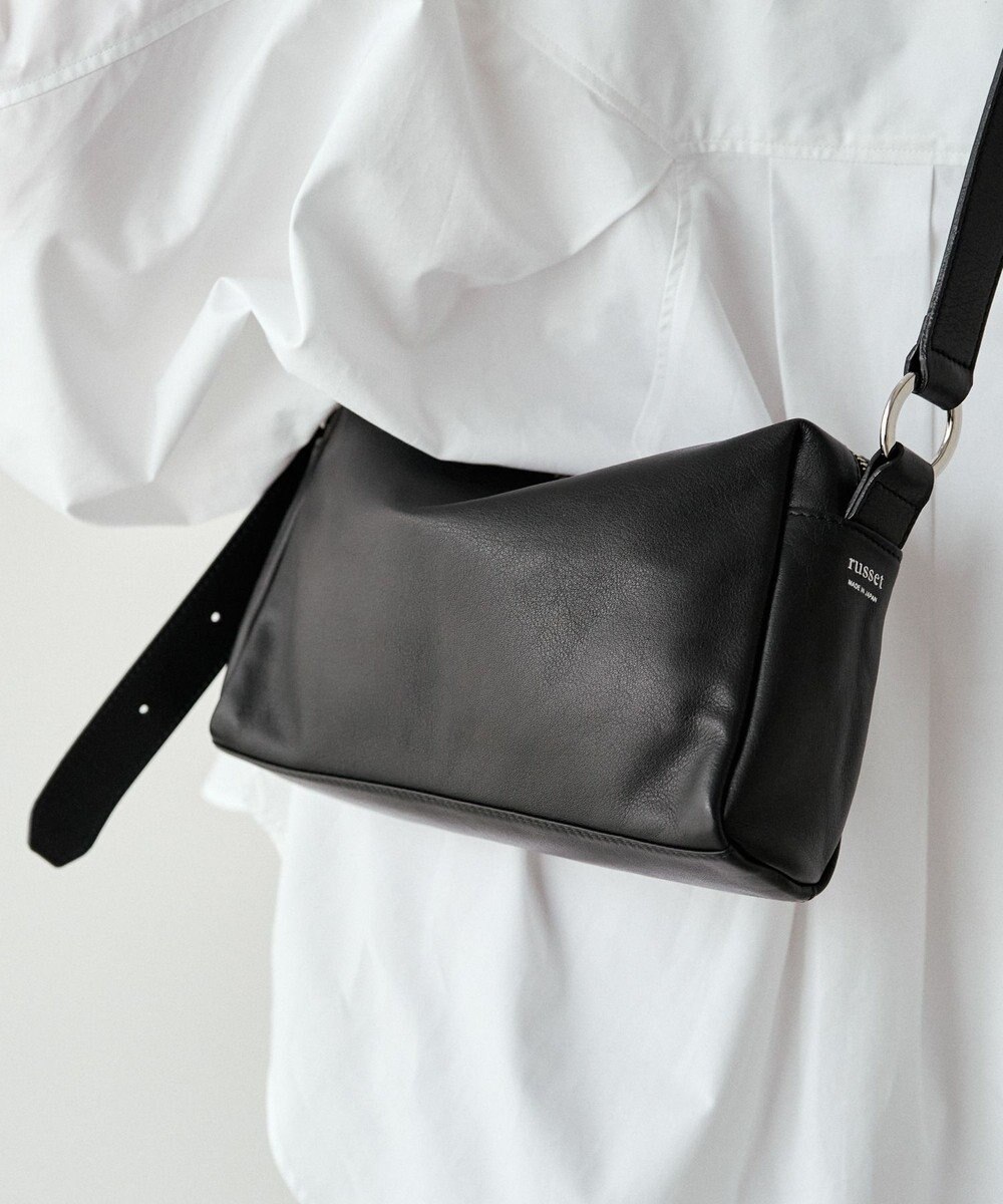 russet 【2025AW新作】レザースクエアショルダーバッグ(CE-1575) 