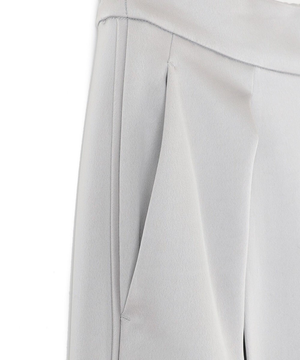 uncrave シャイニーダブルサテン ワイドパンツ 