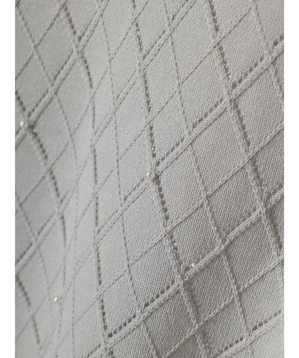 earth music&ecology アーガイルスカシパールニットプルオーバー 