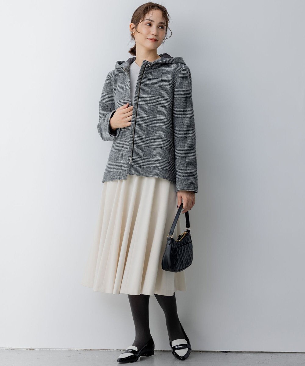 組曲 L T/Rツイルストレッチ フレアスカート 