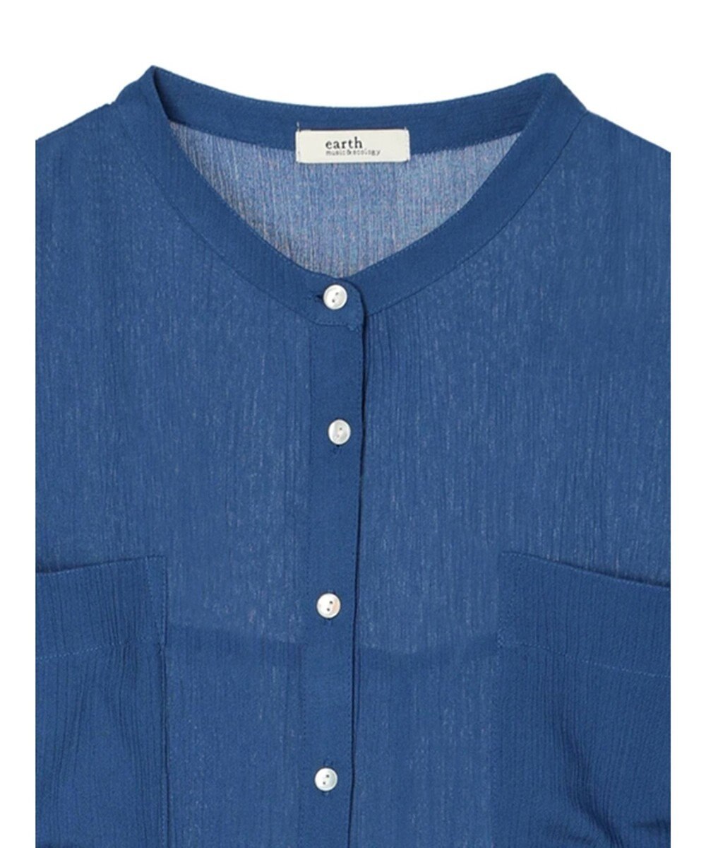 earth music&ecology レーヨンポケットシャツチュニック 