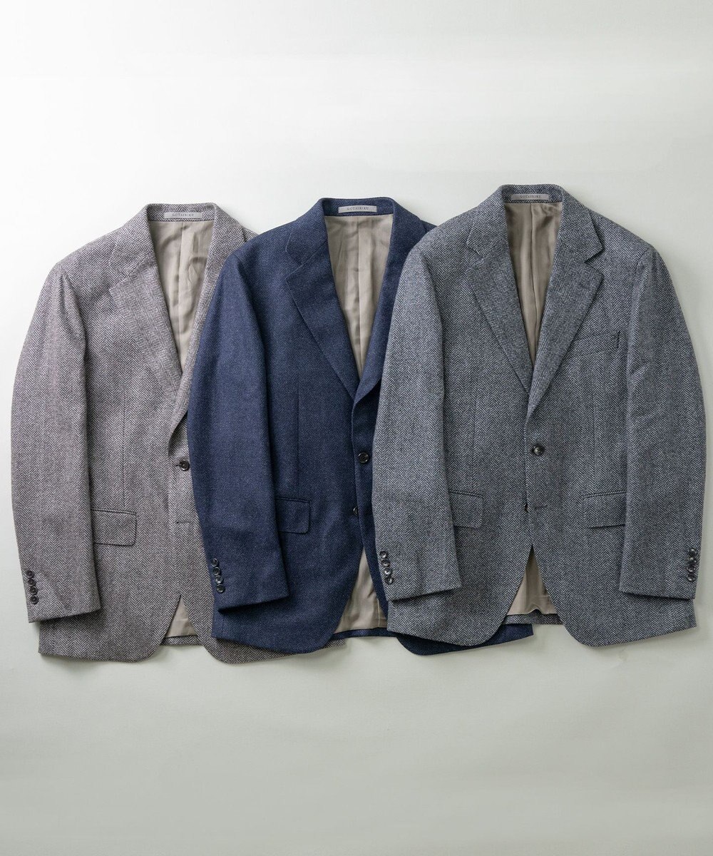 GOTAIRIKU 【尾州】カシミヤブレンド定番ヘリンボーン ジャケット(2024年モデル) 