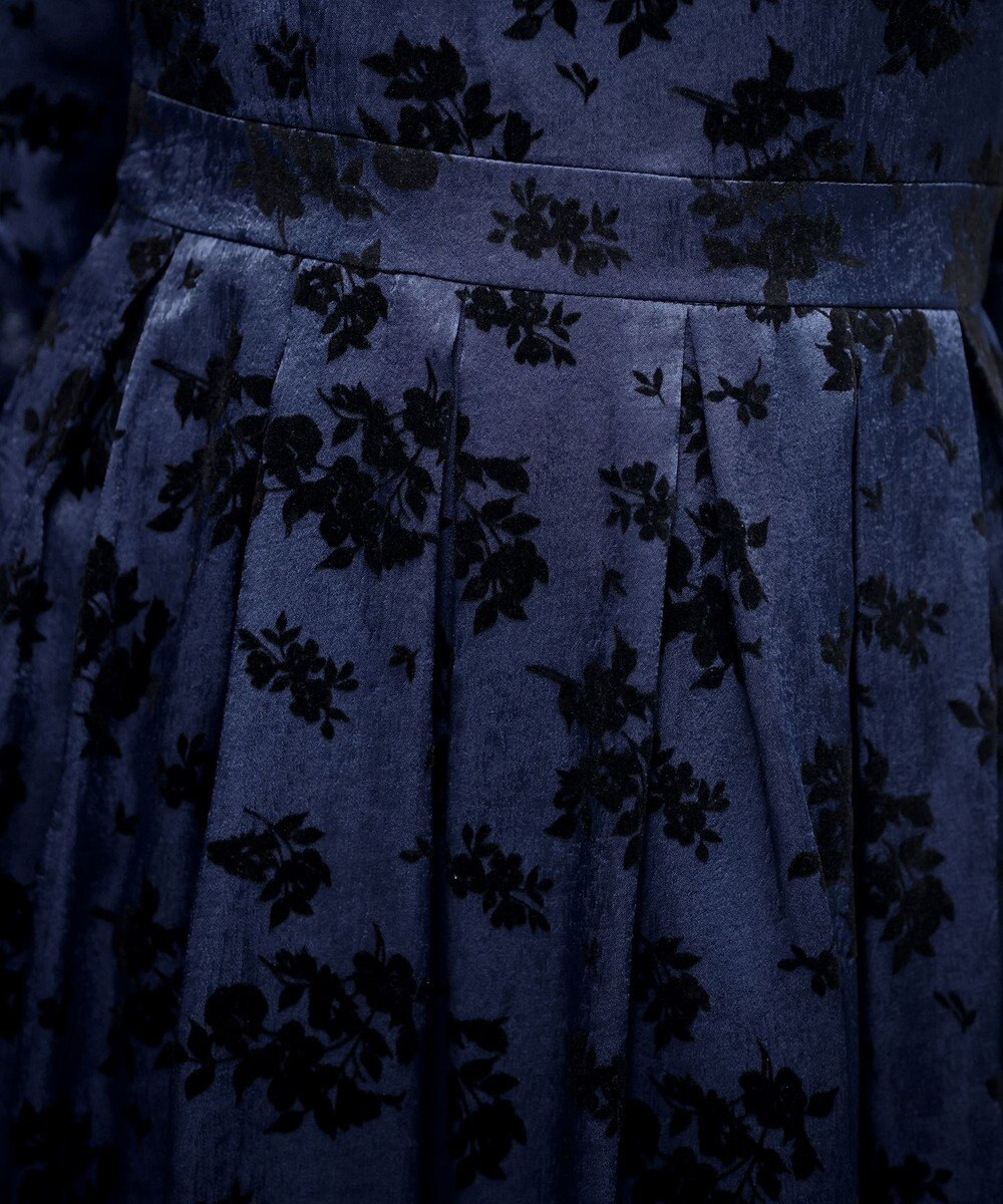 Tiaclasse 【安田美沙子さん着用・洗える】フラワーフロッキーワンピース 