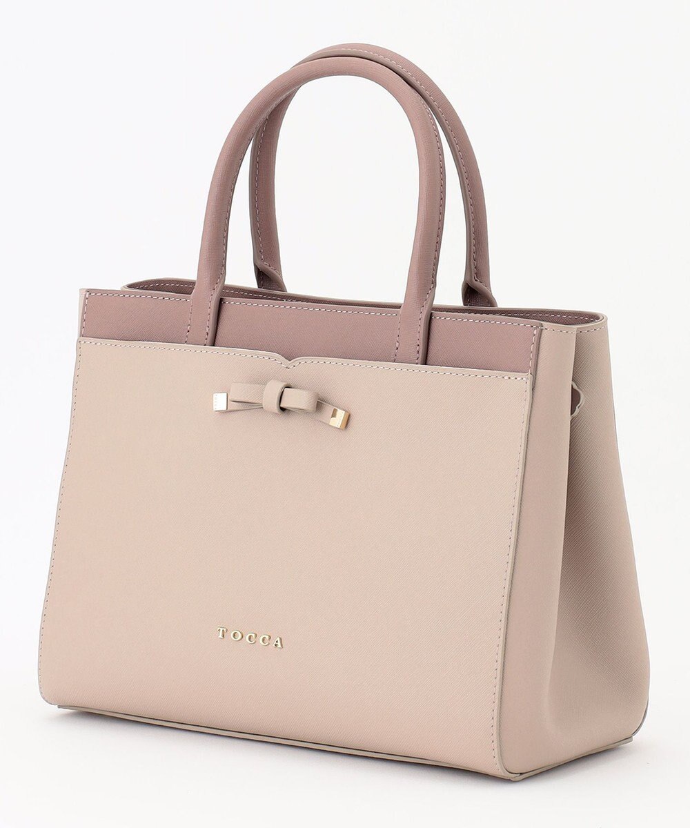TOCCA 【WEB限定】PRIMULA PETAL LEATHERTOTE トートバッグ 