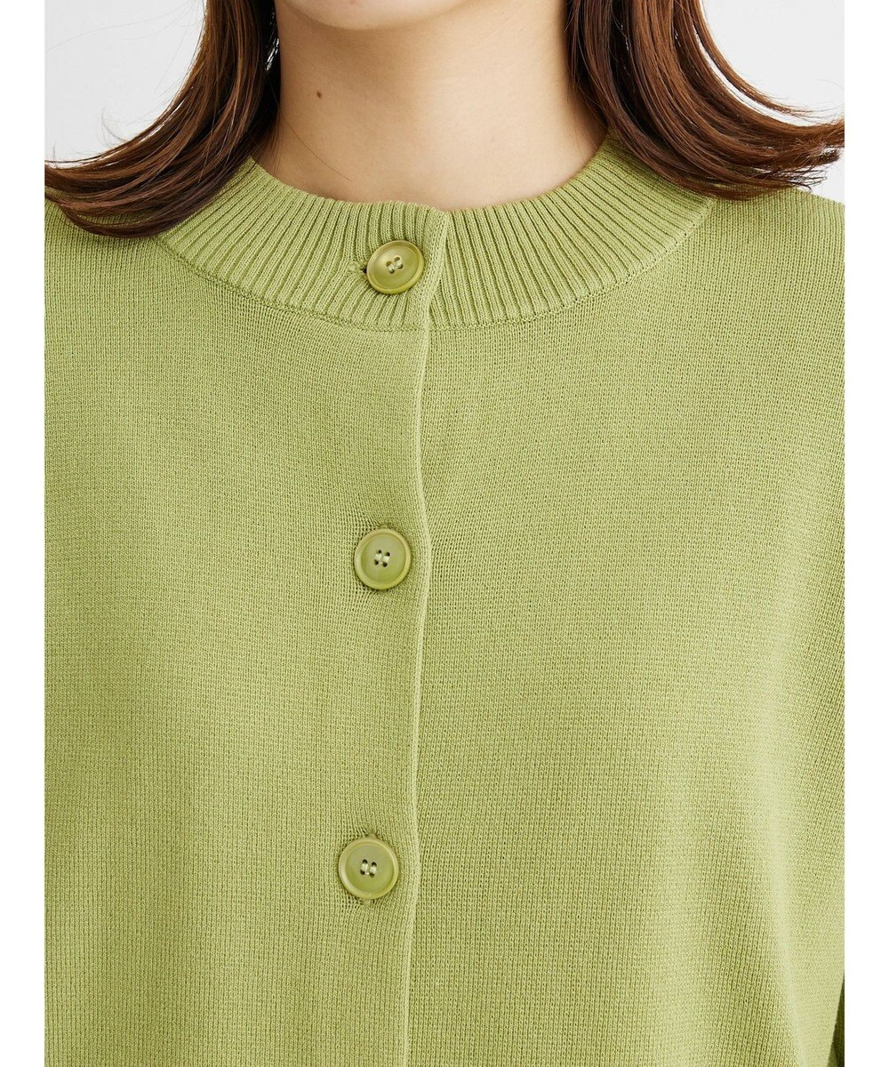 Green Parks ミドル丈モックネックカーディガン 