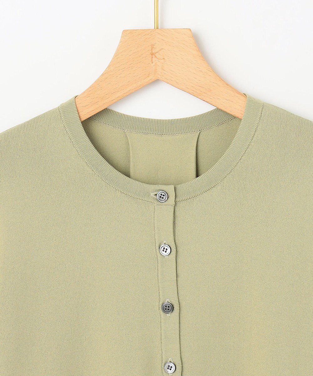 組曲 L 【6色展開・UVケア】クルーネックモダンカーディガン 