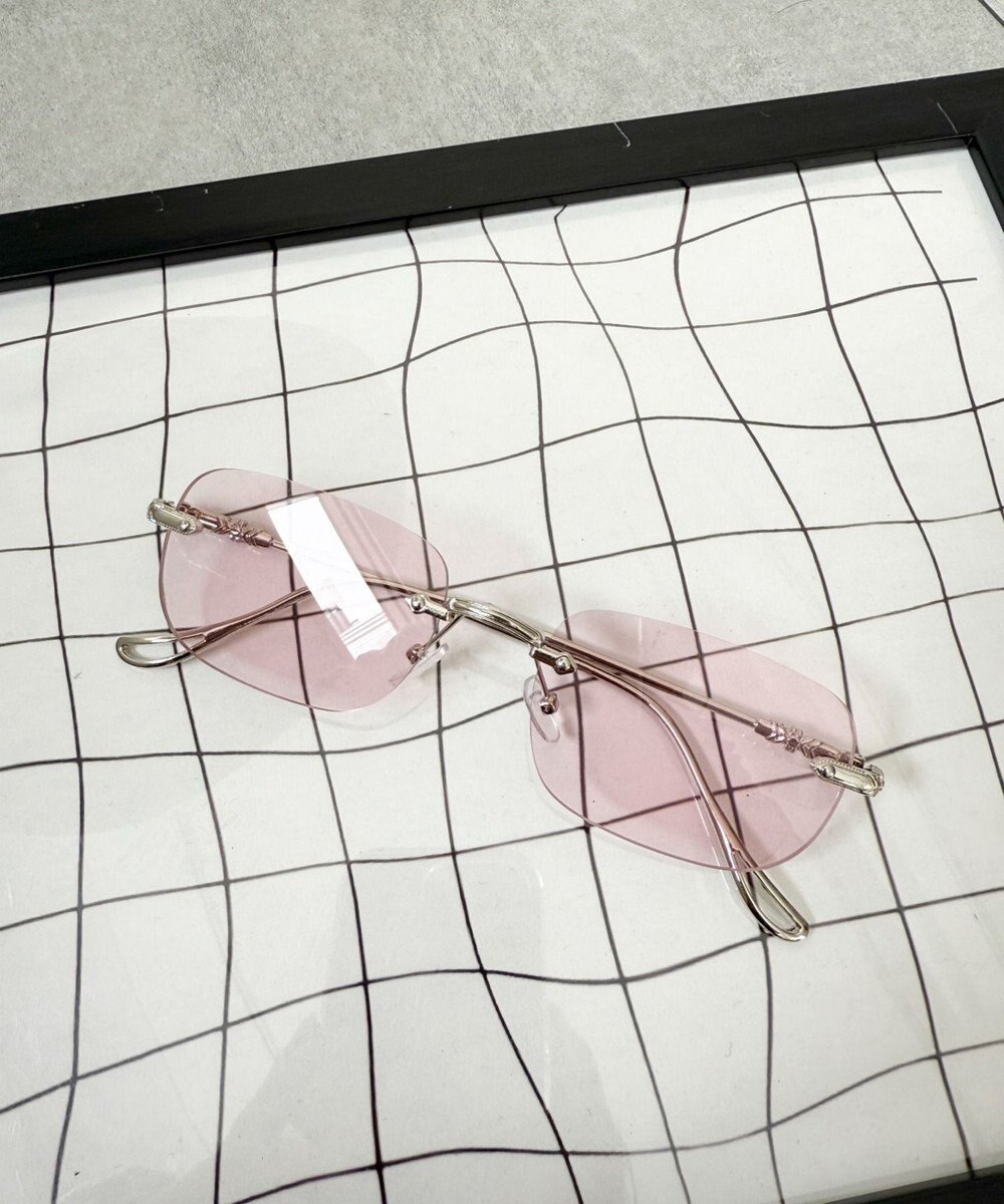 WEGO 【ユニセックス着用ITEM】リムレスカラーレンズデザインアイウェア 