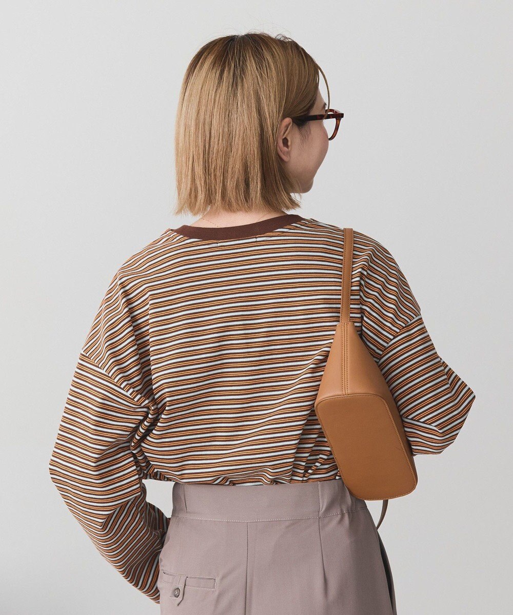 AMERICAN HOLIC カラーボーダークロップド丈プルオーバー 