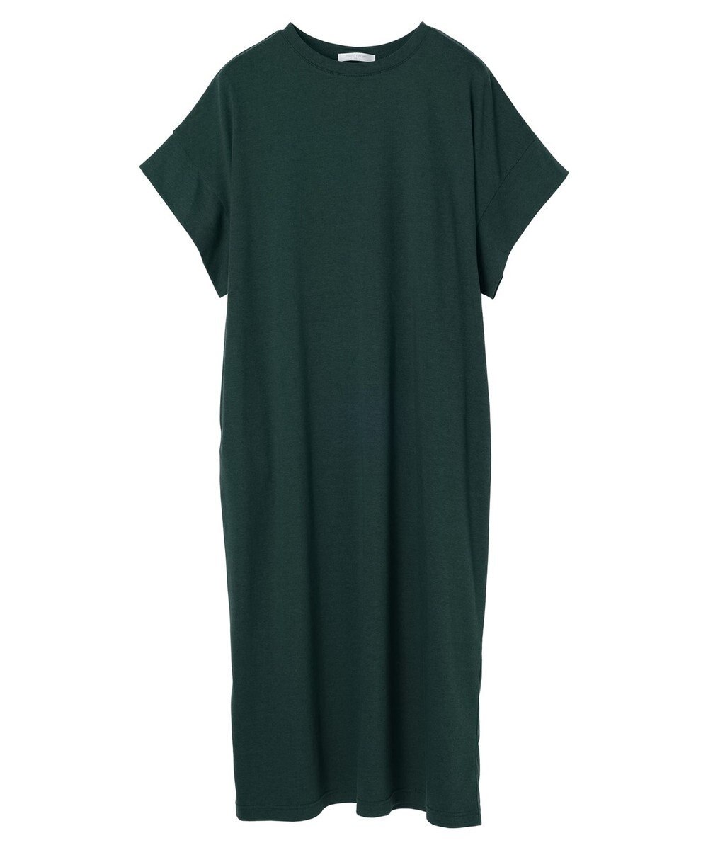 Green Parks 接触冷感　袖切替えカットワンピース 