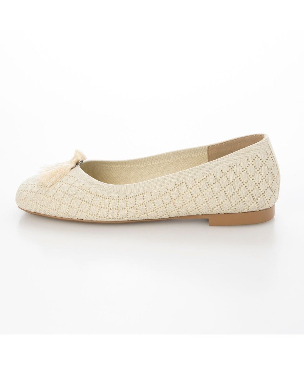 ing <ing>【サステナブル】２WAYスクエアトゥニットパンプス 