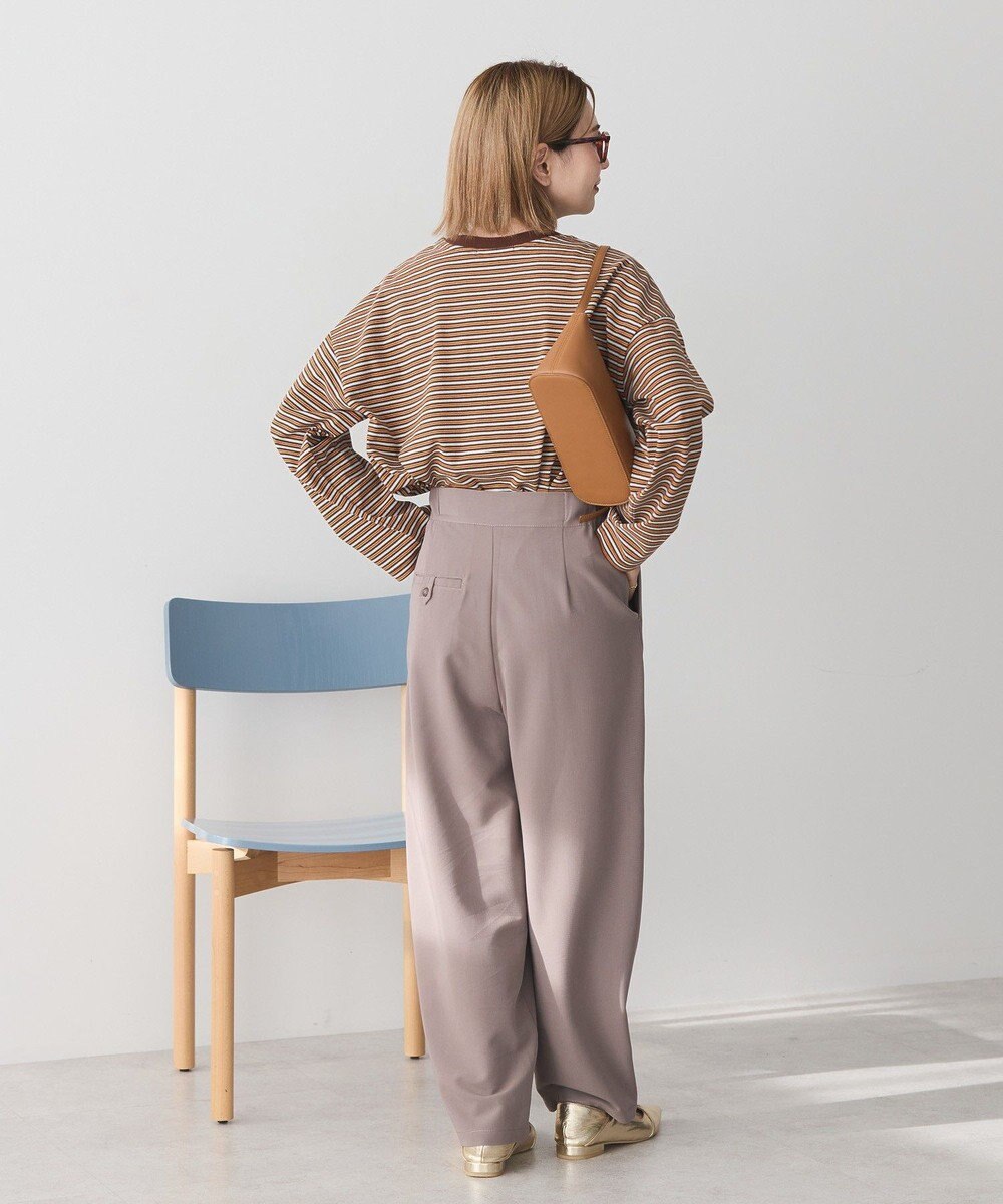 AMERICAN HOLIC カラーボーダークロップド丈プルオーバー 