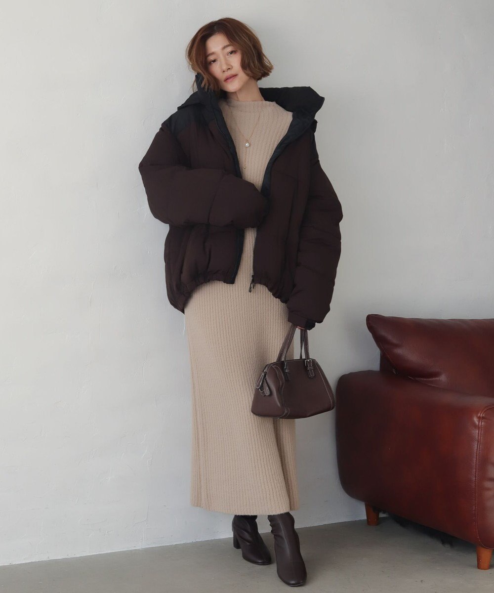 WEGO 【25年秋冬新作/ユニセックス着用ITEM/SMLサイズ展開】2WAYパファーブルゾン 