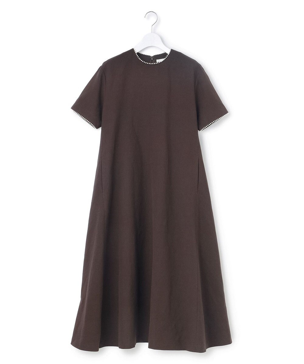 23区 【R(アール)】コットンリネン Aラインワンピース 