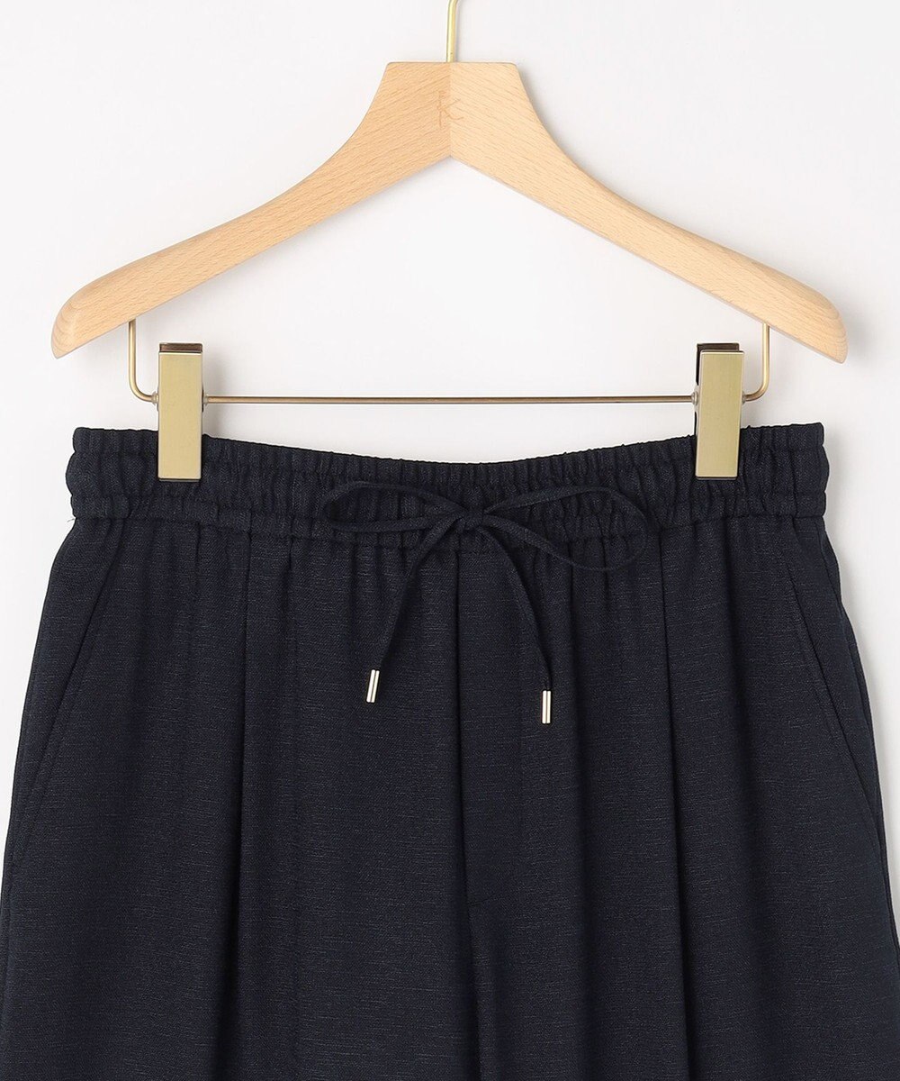 組曲 ライトリネンライクイージーワイド パンツ 