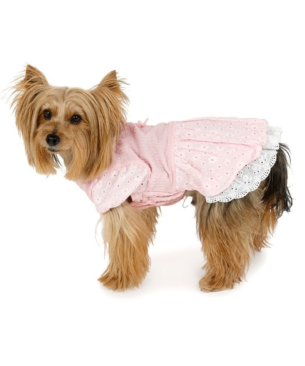 PET PARADISE ペットパラダイス レース バルーン ワンピース 《ピンク》 小型犬 