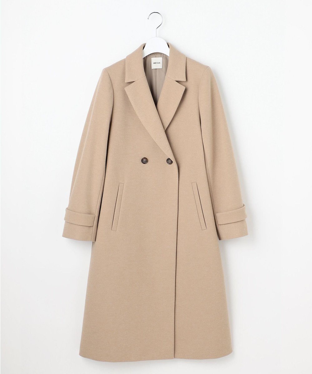 ANY SIS S ウールライクロング チェスターコート 