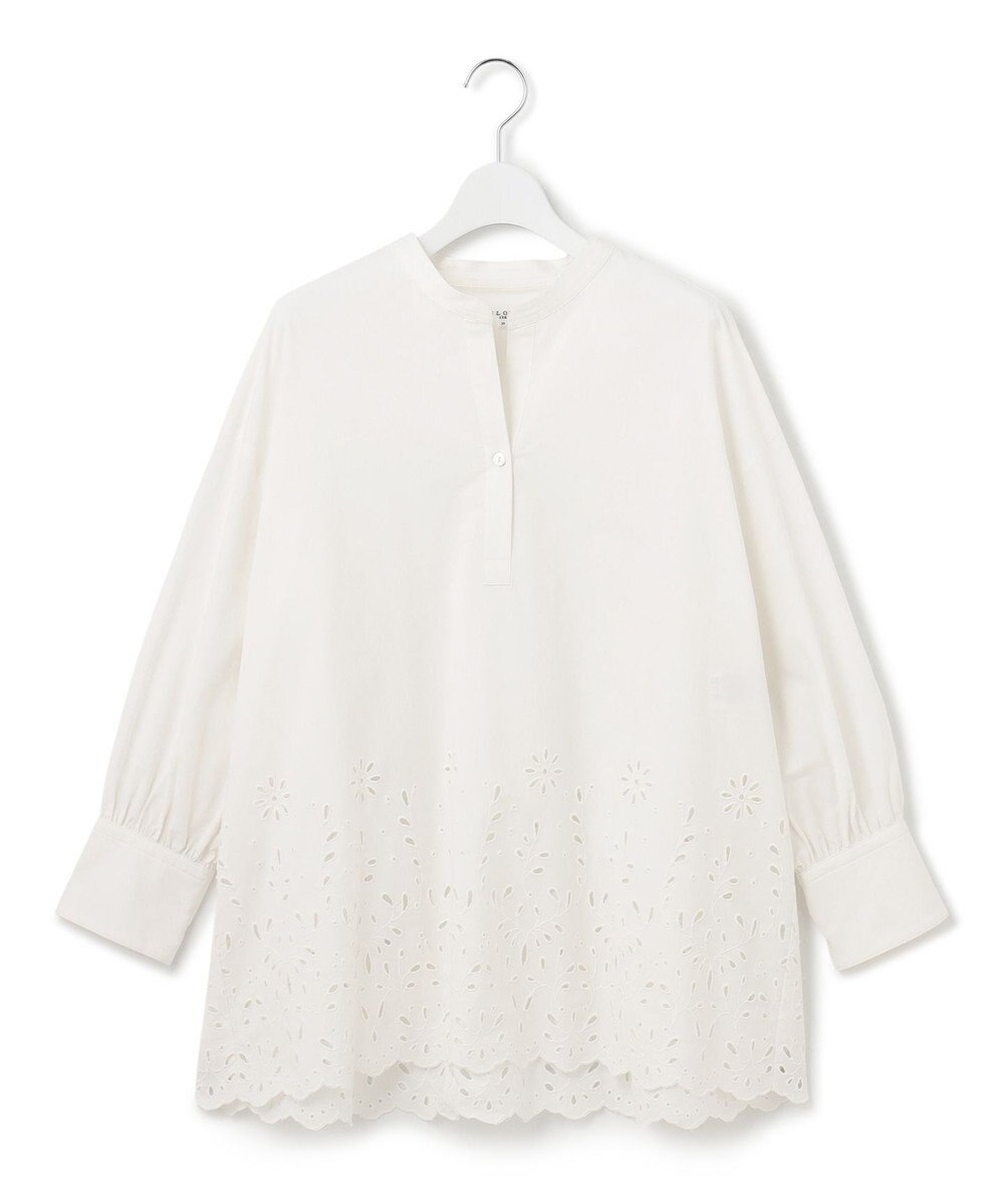 23区 S 【SLOW/一部店舗限定】フラワーエンブロイダリー ブラウス 