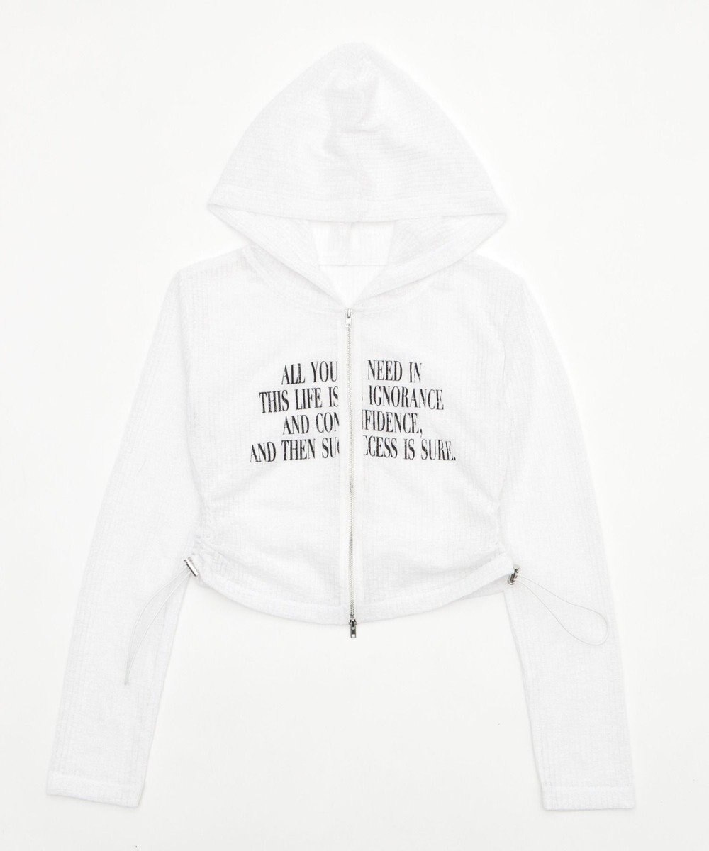 WEGO グラフィックシアーリブパーカー 