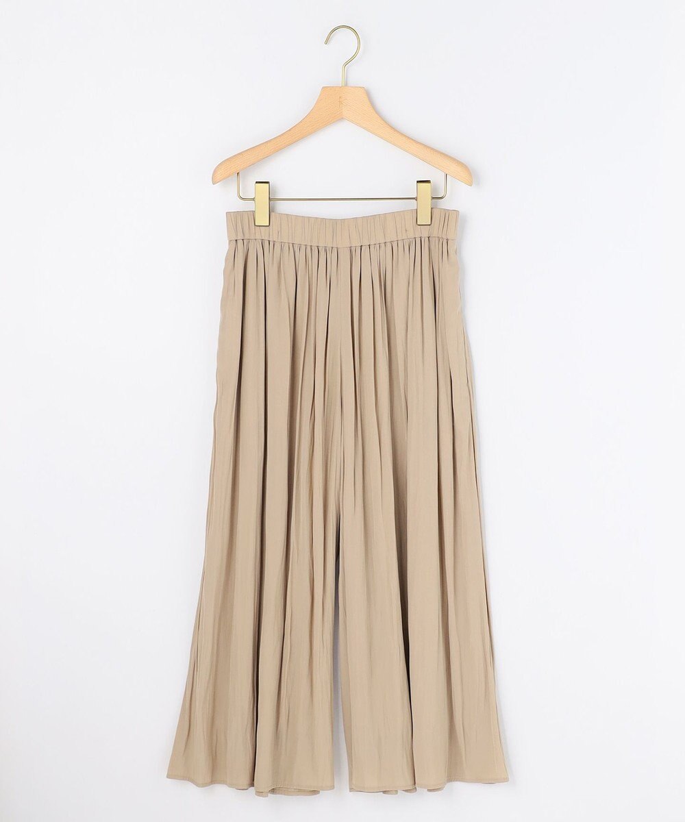 組曲 ギャザーライトデシン パンツ 