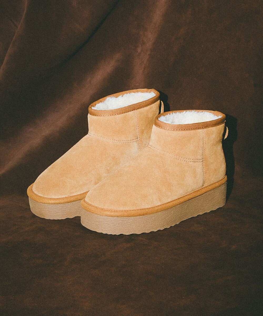 STEVE MADDEN COMFY ボアスエードショートブーツ 