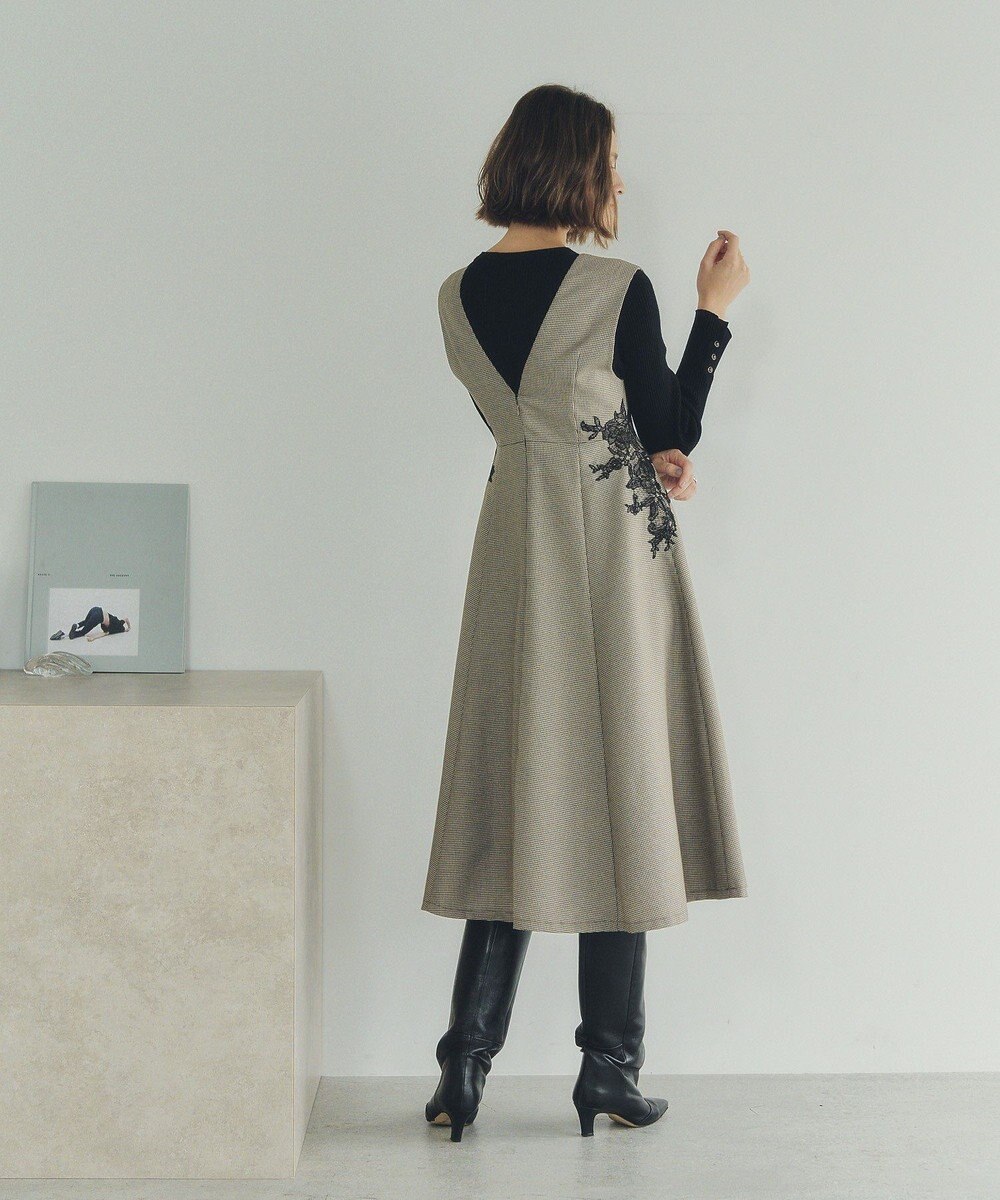 YECCA VECCA フラワーレースジャンスカ 